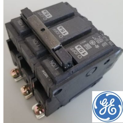 GE Breaker - 3P 15A Bolt On THQB32015