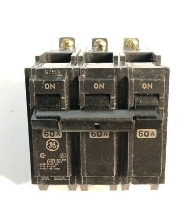 GE Breaker - 3P 60A Bolt On THQB32060